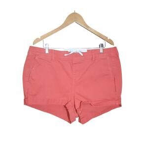 Torrid Womens Coral Pull-On Weekend Mid Rise Drawstring Shorts Size 2